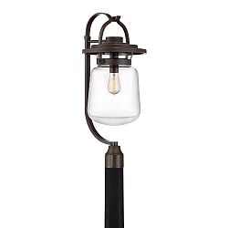 LLE9011WT - Quoizel Lighting - LaSalle - 1 Light Outdoor Post Lantern Western Bronze Finish with Clear Heavy Glass - LaSalle