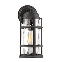 DST8407PN - Quoizel Lighting - DeSoto - 16.25 One Light Outdoor Wall Lantern Clear Hammered Glass Shade Finish - DeSoto