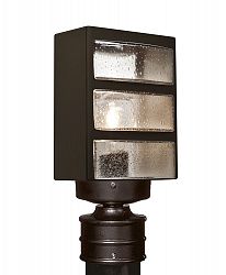 351399-POST - Besa Lighting - Costaluz 3513 Series - Outdoor Post Lantern Black/Smoke Bubble Finish - Costaluz 3513 Series