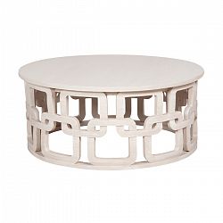 713004 - GUILD MASTER - Newport Cocktail Table Manor White Finish -