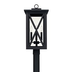 926643BK - Capital Lighting - Avondale - Four Light Outdoor Post Lantern Black Finish with Clear Glass - Avondale