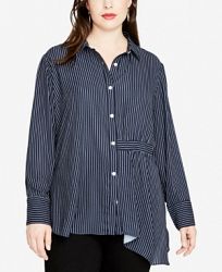 Rachel Rachel Roy Trendy Plus Size High-Low Tunic Shirt