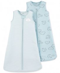 Carter's Baby Boys 2-Pc. Blue Cloud Cotton Sleep Bags Set