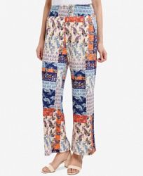 Ny Collection Printed Wide-Leg Pants