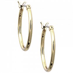 Nine West Click Hoop Earrings - Gold