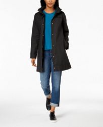 Eileen Fisher Organic Cotton Hidden-Hood A-Line Jacket