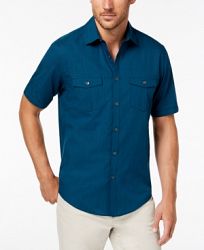 Alfani Men's Solid Dual Pocket Shirt, Created for Macy's