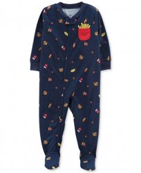 Carter's Baby Boys & Girls Fry-Print Footed Pajamas