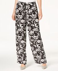 Jm Collection Printed Wide-Leg Pants, Created for Macy's