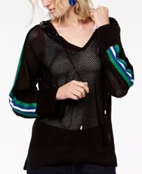 I. n. c. Perforated Varsity Hoodie, Created for Macy's