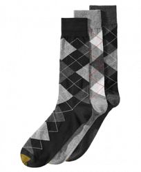 Gold Toe Men's 3-Pk. Extended-Size Carlyle Argyle Socks