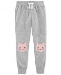 Carter's Big Girls Cat-Print Jogger Pajama Pants