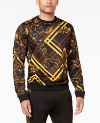 Versace Men's Baroque-Check Sweatshirt