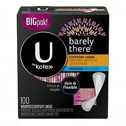 U By Kotex Barely There Liners, Light Absorbency, Unscented