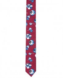 Original Penguin Men's Edberg Floral Skinny Tie