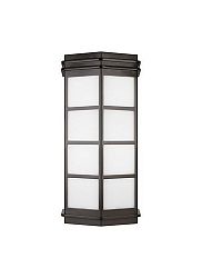 JW115SS260W - LBL Lighting - Modular New York - Two Light Small Outdoor Wall Mount Incandescent -120 VoltBrushed Stainless Steel Finish with Frosted Glass - Modular New York