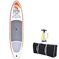 Blue Wave Sports Stingray 11-Ft Inflatable Stand Up Paddleboard W/ Hand Pump Orange