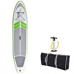 Blue Wave Sports Manta Ray 12-Ft Inflatable Stand Up Paddleboard W/ Hand Pump Green