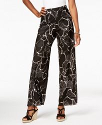 Jm Collection Textured Straight-Leg Pants, Created for Macy's