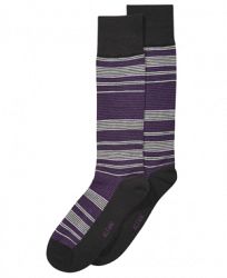 AlfaTech by Alfani Men's Horizon Striped Dress Socks, Created for Macy's