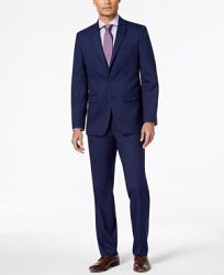 Van Heusen Flex Men's Slim-Fit Flex Stretch Bright Navy Solid Suit