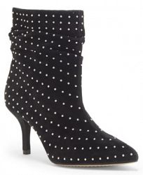Vince Camuto Abriannie Studded Slouch Booties Women's Shoes
