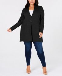 Charter Club Plus Size Sweater Blazer, Created for Macy's
