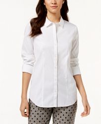 Charter Club Classic Button-Front Shirt, Created for Macy's