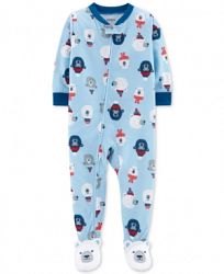 Carter's Baby Boys 1-Pc. Polar Bear-Print Footed Pajamas