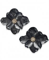 Thalia Sodi Two-Tone Crystal Flower Stud Earrings, Created for Macy's