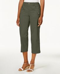 Style & Co Petite Twill Capri Pants, Created for Macy's