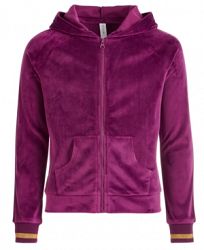 Ideology Big Girls Plus Velour Zip-Up Hoodie, Created for Macy's