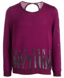 Ideology Big Girls Plus Anything-Print Sweatshirt, Created for Macy's