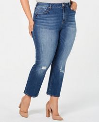 Seven7 Jeans Trendy Plus Size Cropped Flare-Leg Jeans