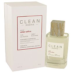 Clean Amber Saffron Perfume 100 ml by Clean for Women, Eau De Parfum Spray