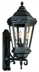 BCD6834MB - Troy Lighting - Verona - Three Light Outdoor Wall Lantren Matte Black Finish with Clear Glass - Verona