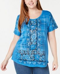 Style & Co Plus Size Graphic T-Shirt, Created for Macy's