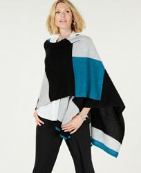 Charter Club Pure Cashmere Colorblocked Wrap Sweater