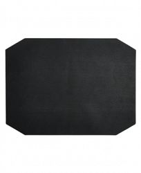 Hotel Collection Black Faux Leather Placemat