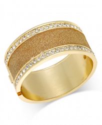 Thalia Sodi Crystal Hinged Bangle Bracelet, Created for Macy's