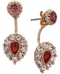 lonna & lilly Gold-Tone Pave & Stone Jacket Earrings