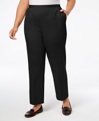Alfred Dunner Plus Size Travel Light High-Rise Trousers, Regular and Short Inseam