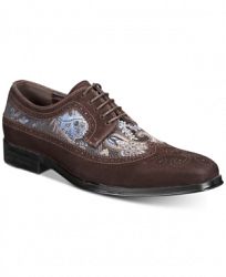 Tallia Men's Sergio Mixed-Media Tweed Oxfords Men's Shoes