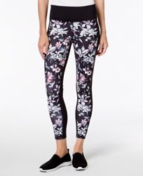 Ideology Printed Mesh-Inset Ankle Leggings, Created for Macy's