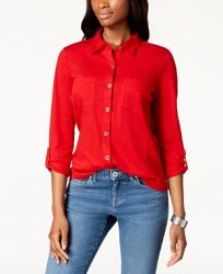 Style & Co Utility Shirt, Created for Macy's