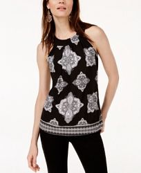 I. n. c. Floral Keyhole Halter Top, Created for Macy's