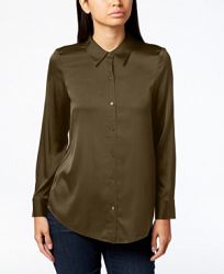 Eileen Fisher Point-Collar Shirt, Regular & Petite