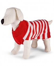 Matching Family Pajamas Holiday Stripe Pet Sweater Created for Macy's