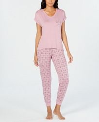 Alfani 2-Pc. Pajama Pants Set, Created for Macy's