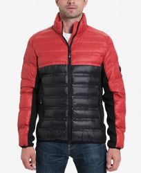 Michael Kors Men's Hartwich Colorblocked Quilted Down Jacket